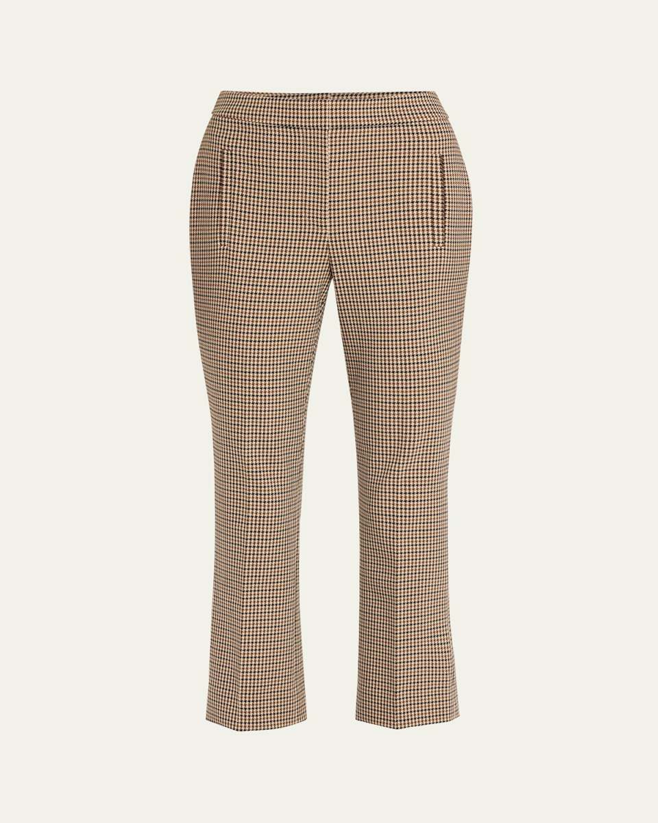 Arte Cropped Houndstooth Pants